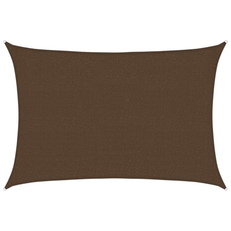 Zonnezeil 160 g/m&sup2; 2,5x4 m HDPE bruin 2