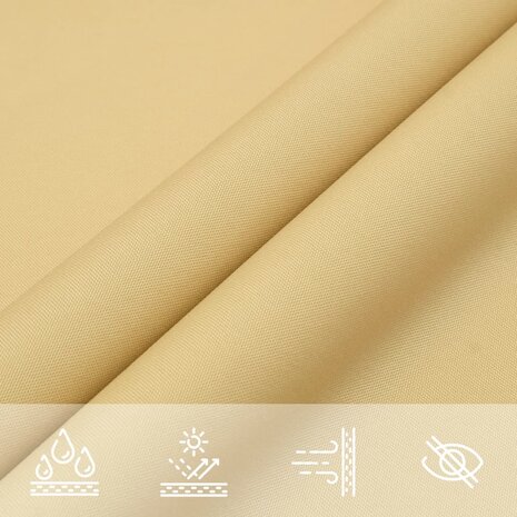 Zonnezeil 3x4x5 m 100% polyester oxford zandkleurig 7