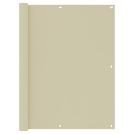 Balkonscherm 120x300 cm oxford stof cr&egrave;me 1