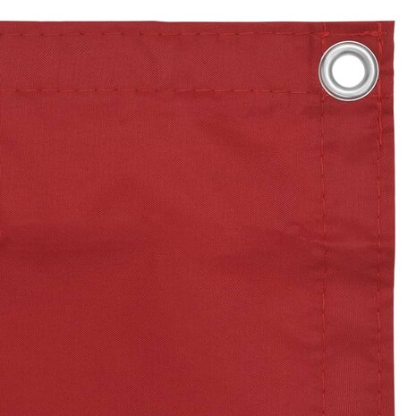 Balkonscherm 75x400 cm oxford stof rood 3