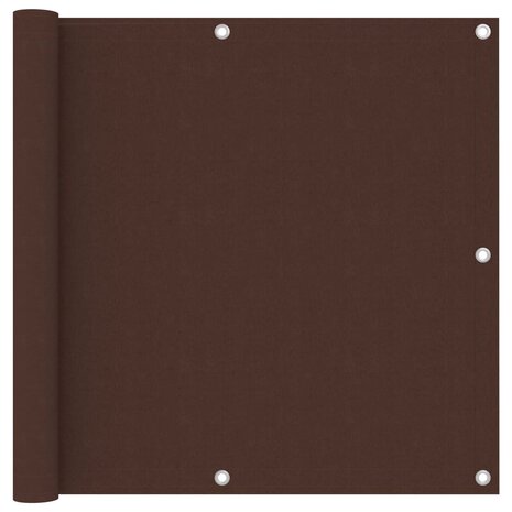 Balkonscherm 90x300 cm oxford stof bruin 1