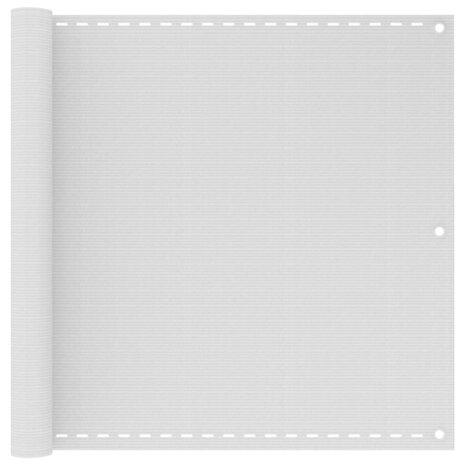 Balkonscherm 90x300 cm HDPE wit 1