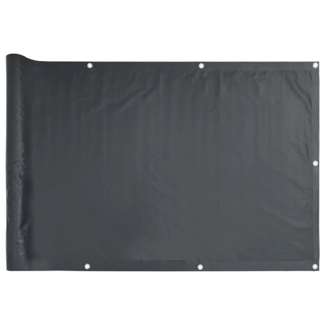 Balkonscherm Oxford textiel 75x400 cm antraciet 2