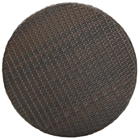 5-delige Tuinbarset poly rattan bruin 4