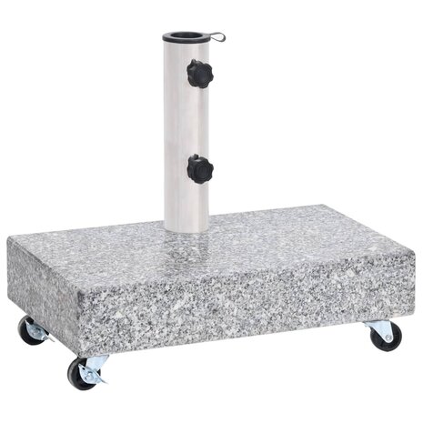 Parasolvoet 45x25x8 cm graniet lichtgrijs 1