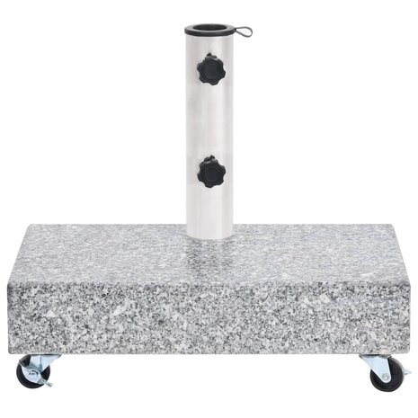 Parasolvoet 45x25x8 cm graniet lichtgrijs 2