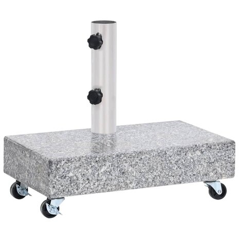Parasolvoet 45x25x8 cm graniet lichtgrijs 4