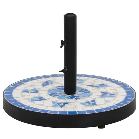Parasolvoet rond 12 kg blauw en wit 1