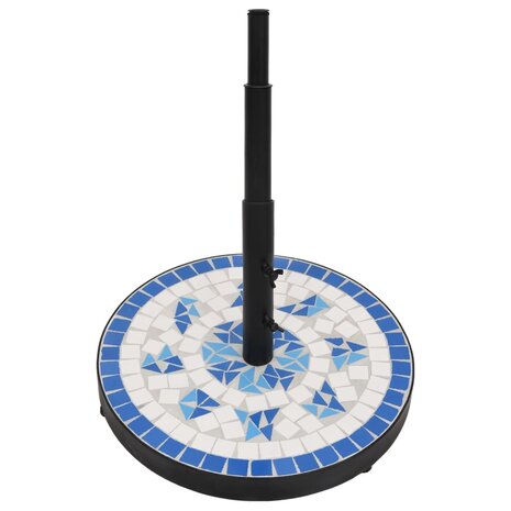 Parasolvoet rond 12 kg blauw en wit 3