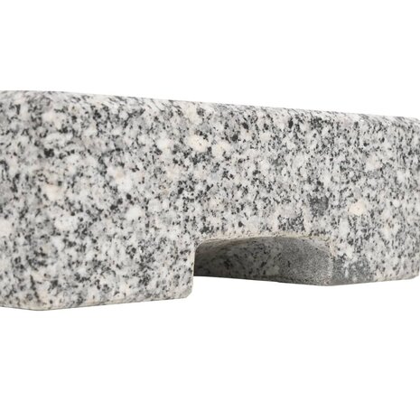 Parasolvoet rechthoekig 25 kg graniet  5