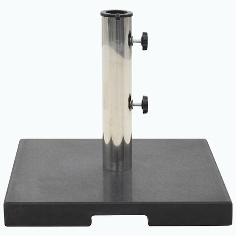 Parasolvoet vierkant 20 kg graniet zwart 2