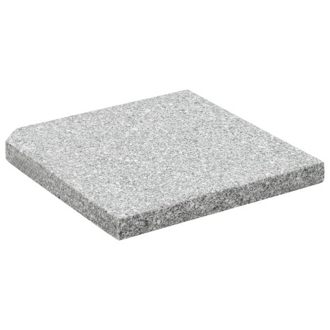 Parasolvoetplaat vierkant 25 kg graniet grijs  2