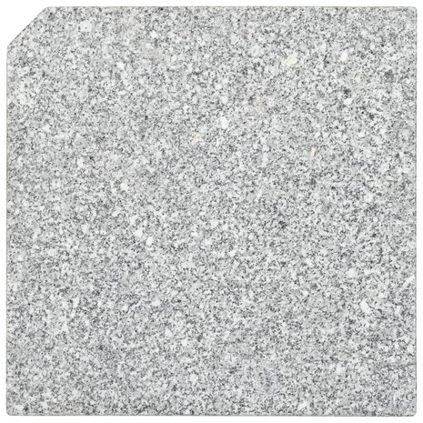 Parasolvoetplaat vierkant 25 kg graniet grijs  4