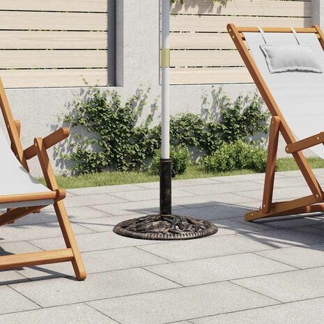 Parasolvoet 12 kg 48 cm gietijzer bronskleurig 1