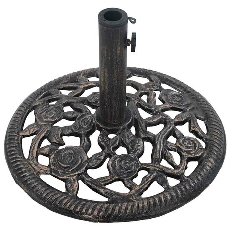 Parasolvoet 12 kg 48 cm gietijzer bronskleurig 5