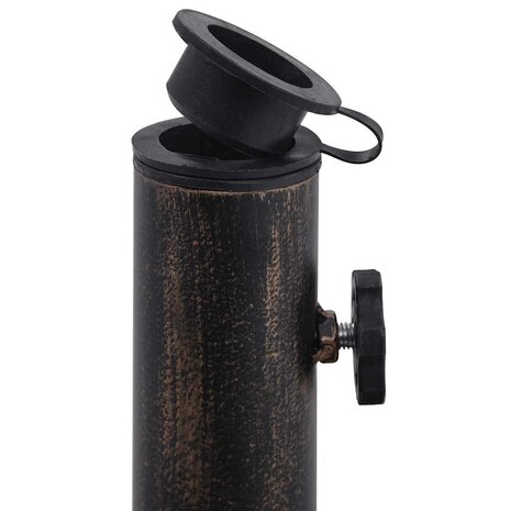 Parasolvoet 12 kg 48 cm gietijzer bronskleurig 8