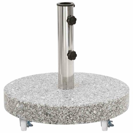 Parasolvoet rond 30 kg graniet grijs 2