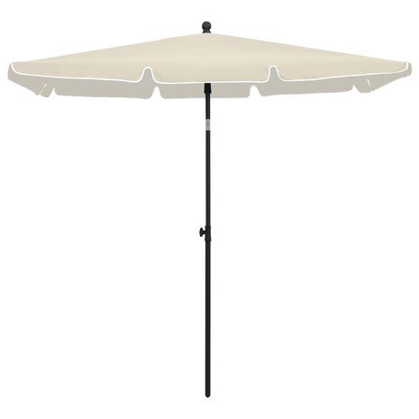 Parasol met paal 210x140 cm zandkleurig 2