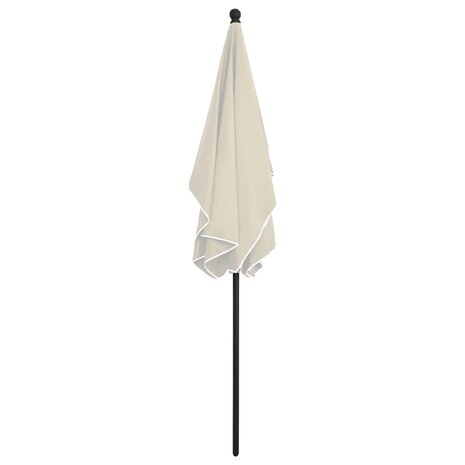 Parasol met paal 210x140 cm zandkleurig 4