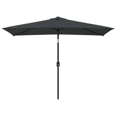 Parasol met metalen paal 300x200 cm antraciet 2
