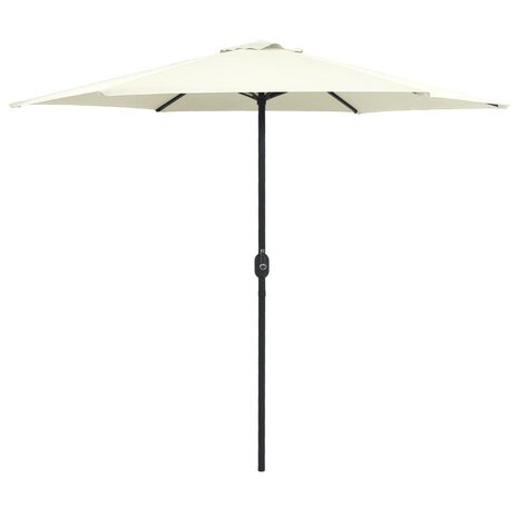 Parasol met aluminium paal 270x246 cm zandwit 1