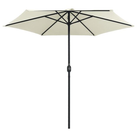 Parasol met aluminium paal 270x246 cm zandwit 3