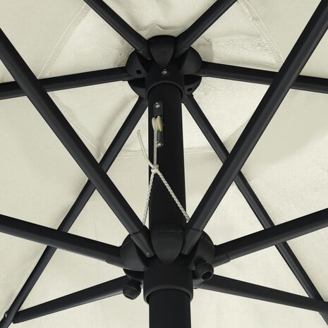 Parasol met aluminium paal 270x246 cm zandwit 5