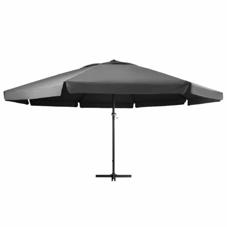 Parasol met aluminium paal 600 cm antracietkleurig 2