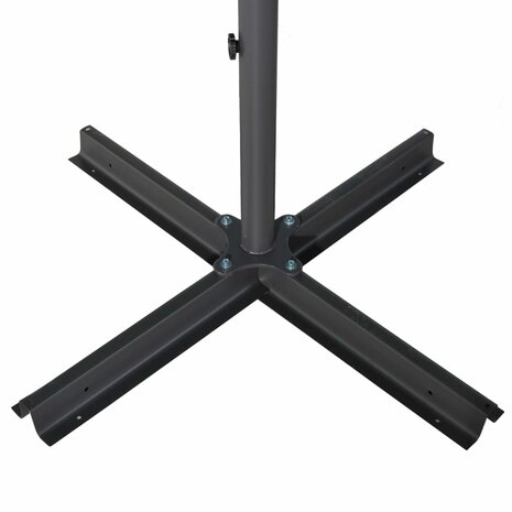 Parasol met aluminium paal 600 cm antracietkleurig 4