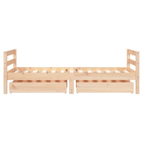 Kinderbedframe met lades 80x160 cm massief grenenhout 6