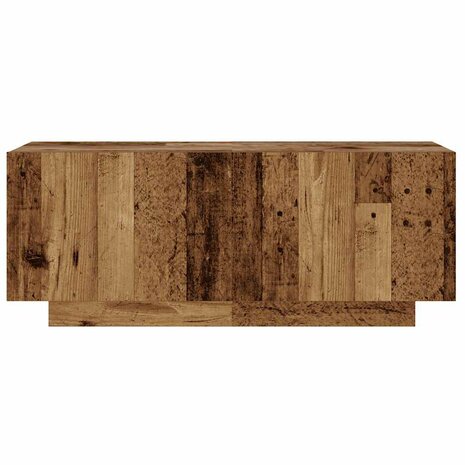 Nachtkastje 100x35x40 cm bewerkt hout oud houtkleurig 4