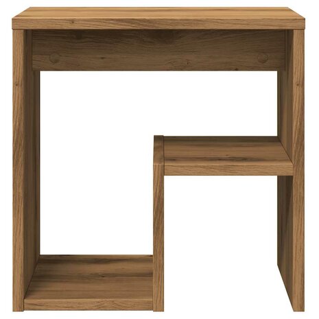 Nachtkastje 40x30x40 cm bewerkt hout artisanaal eikenkleurig 5