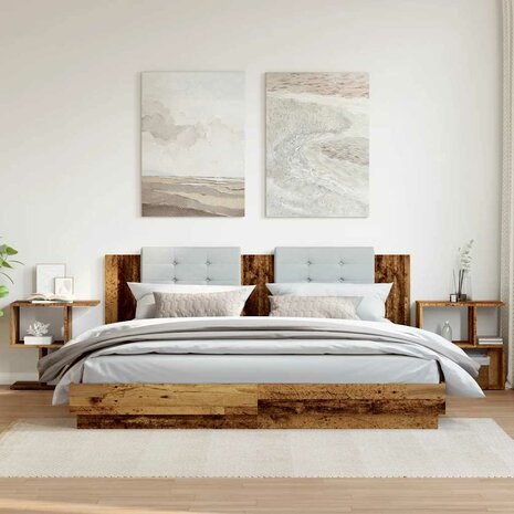 Nachtkastjes 2 st 50x30x51,5 cm bewerkt hout oud houtkleurig 3