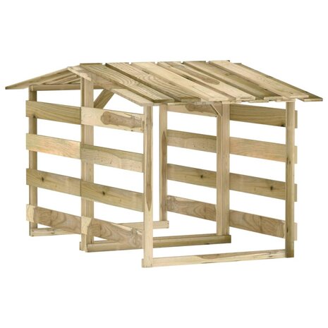 Pergola&apos;s met dak 2 st 100x90x100 cm geïmpregneerd grenenhout 2