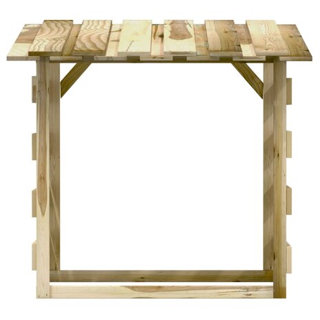 Pergola&apos;s met dak 3 st 100x90x100 cm geïmpregneerd grenenhout 6