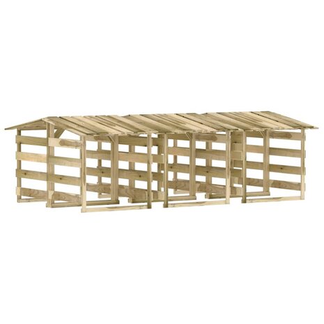 Pergola&apos;s met dak 6 st 100x90x100 cm geïmpregneerd grenenhout 2