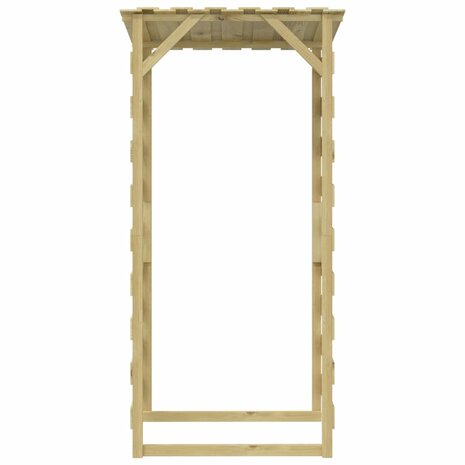Pergola&apos;s met dak 2 st 100x90x200 cm geïmpregneerd grenenhout 6