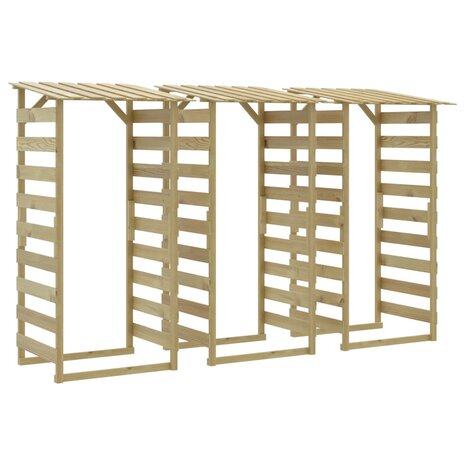 Pergola&apos;s met dak 3 st 100x90x200 cm geïmpregneerd grenenhout 2