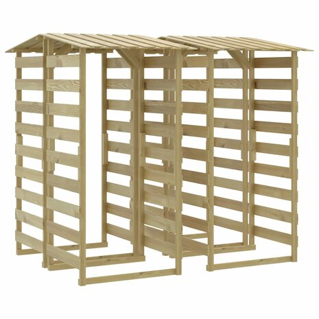 Pergola&apos;s met dak 4 st 100x90x200 cm geïmpregneerd grenenhout 2