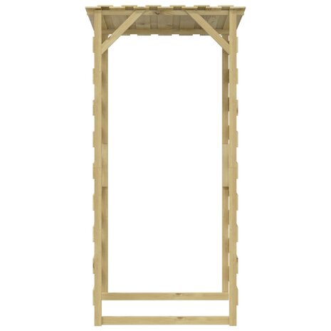 Pergola&apos;s met dak 4 st 100x90x200 cm geïmpregneerd grenenhout 6