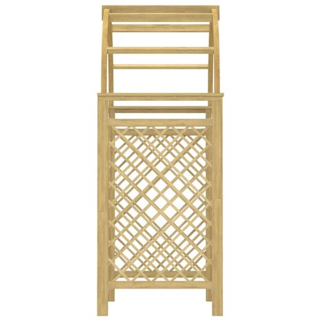 Boog met latwerk 141x97x243 cm geïmpregneerd massief grenenhout 4