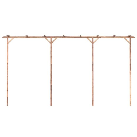 Pergola 385x40x205 cm bamboe 4