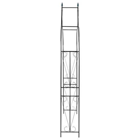 Tuinboog 120x38x258 cm ijzer donkergroen  3