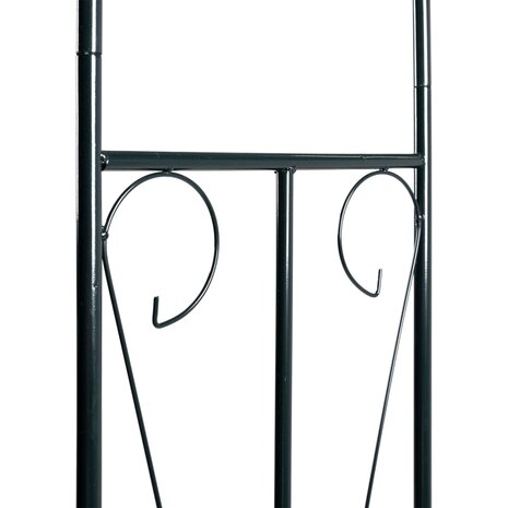 Tuinboog 120x38x258 cm ijzer donkergroen  5