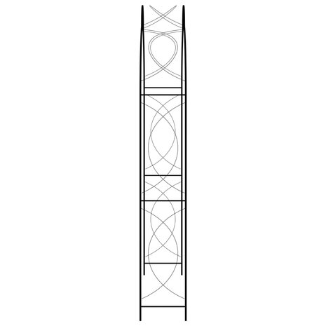 Tuinboog 150x34x240 cm ijzer zwart  3