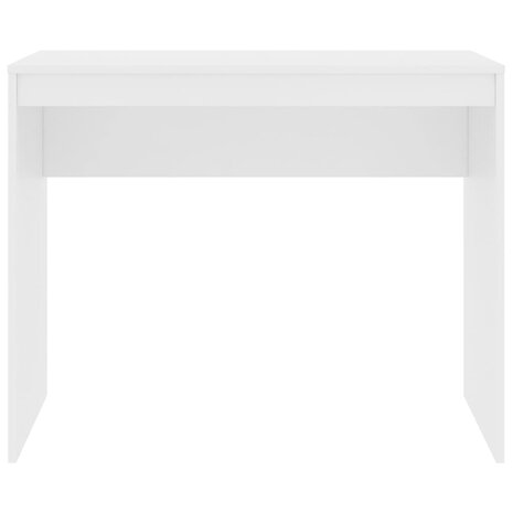 Bureau 90x40x72 cm bewerkt hout wit 4