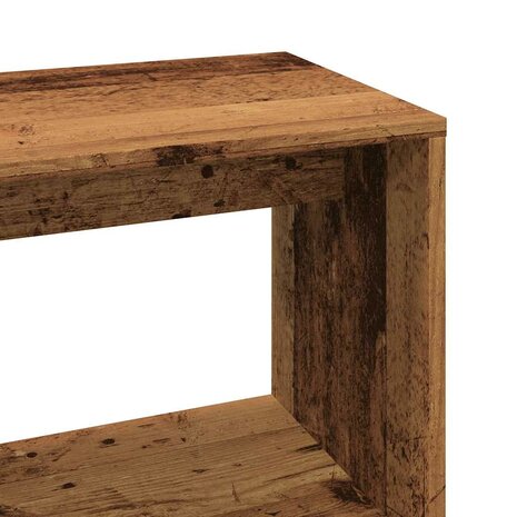 Hoekbureau 200,5x50x76 cm bewerkt hout oud houtkleurig 8