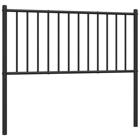 Hoofdbord metaal zwart 100 cm 5