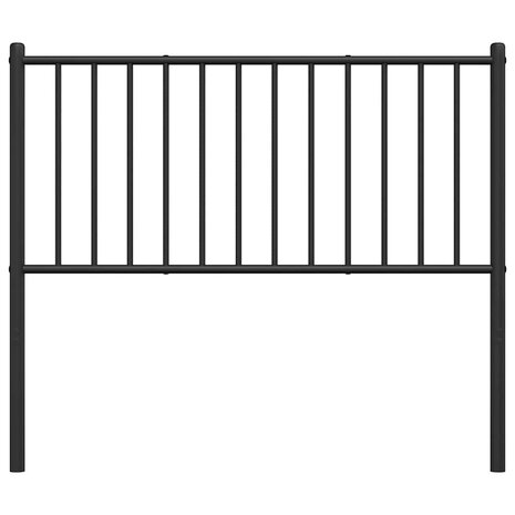 Hoofdbord metaal zwart 100 cm 6