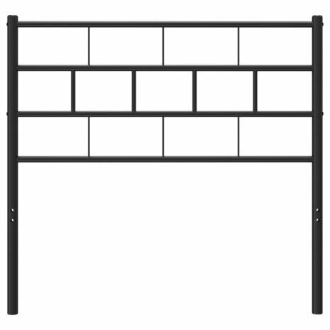Hoofdbord 75 cm metaal zwart 3
